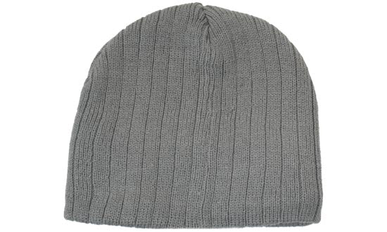 Headwear Cable Knit Beanie  X12 - 4189 Cap Headwear Professionals Charcoal One Size 